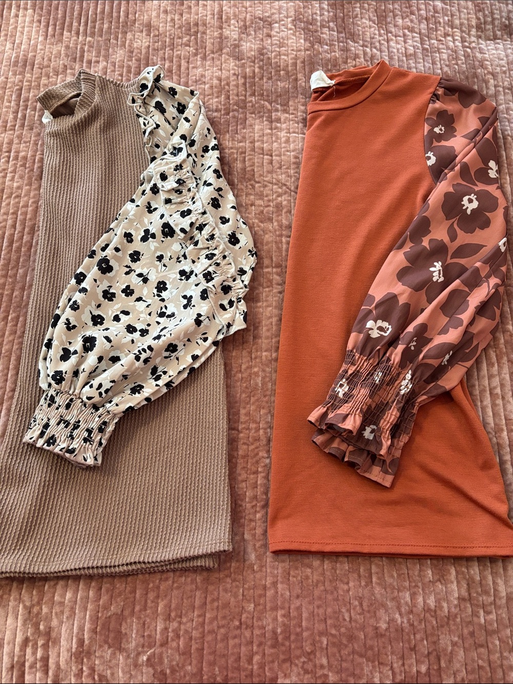 2 boutique cute lightweight patterned sweaters